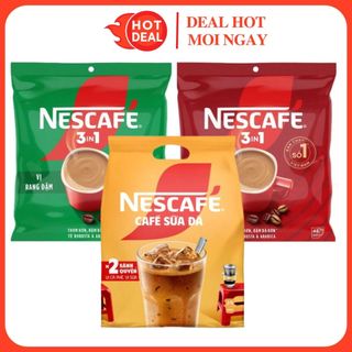 Cà phê sữa đá hoà tan 3in1 nescafé nguyên bản/sữa đá/đậm đà/đậm vị