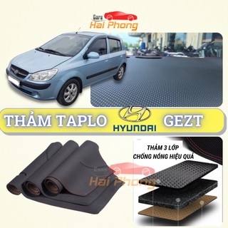 Thảm taplo Hyundai Getz dập vân Cacbon cao cấp, chống nóng ô tô hiệu quả