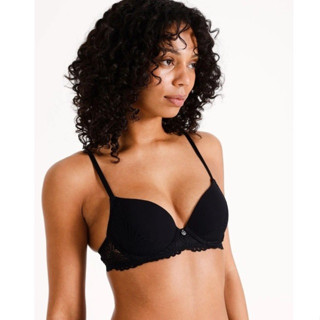  Áo lót nâng ngực phối ren nửa quả màu đen của hãng CHLOE & LOLA 