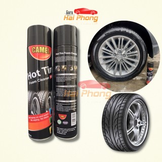 Chai xịt bóng vỏ, làm đen lốp xe và phục hồi nhựa nhám CAMEL HOTTIRE