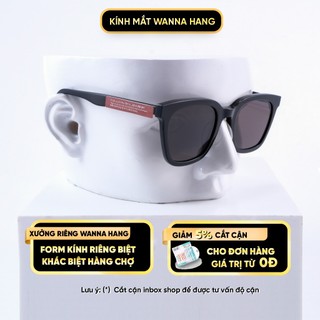 Kính râm MOMATI nam nữ mắt vuông đẹp thời trang chống tia UV chống chói cao cấp Wanna Hang WHGM104