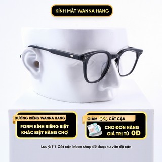 Gọng kính LUTTO cận nam nữ đẹp vuông thời trang Hàn Quốc chống tia UV cao cấp Wanna Hang WHGM106