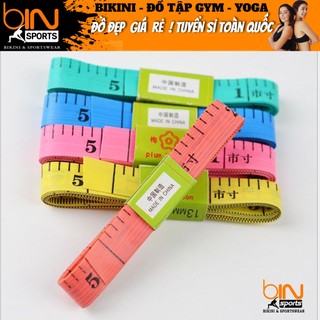 Thước dây đo cơ thể, đo eo, đo chiều cao, may đồ dài 150cm không bọc đầu sắt Bin Sports TD001