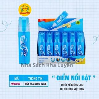 Bút xóa deli w39292/ bút xóa nước deli không độc hại nhanh khô