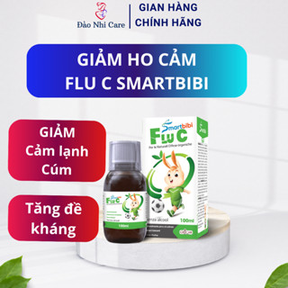 [Mã 25%] Siro Ho Smartbibi Flu C Giúp Giảm Đau Rát Họng, Viêm Họng Do Cảm Lạnh, Cảm Cúm Cho Bé 100ml