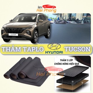 Thảm taplo Hyundai Tucson 2018 - 2024 dập vân Cacbon cao cấp, chống nóng ô tô hiệu quả