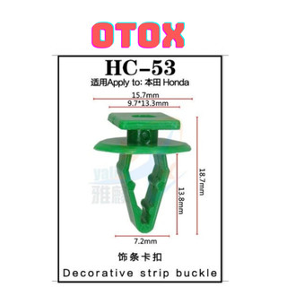 Bộ 20 đinh tán, chốt vít nở vit Nhựa Loại 1 cho xe hơi ô tô honda Nhựa Nylon Polyme AHC53