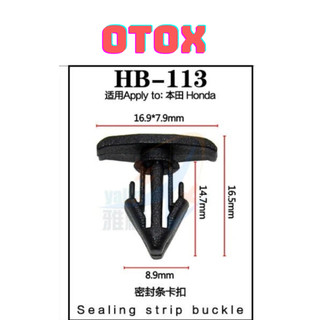 Bộ 20 đinh tán, chốt vít nở vit Nhựa Loại 1 cho xe hơi ô tô honda Nhựa Nylon Polyme AHB113