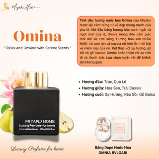 Tinh dầu thơm phòng omina crystal, nước hoa khuếch tán cao cấp miyako home - 50ml/200ml