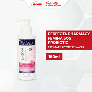 Dung dịch vệ sinh phụ nữ Perfecta Pharmacy Femina SOS Probiotic Intimate Hygiene Wash làm giảm kích ứng, mẩn đỏ 150ml