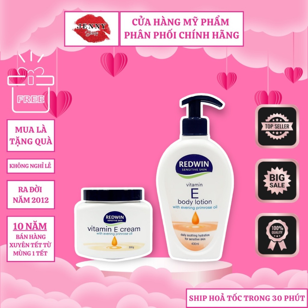 Sữa Dưỡng Thể Redwin Vitamin E Body Lotion