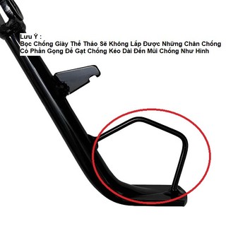 Bọc Chân Chống Xe Máy Kiểu Giày Canvas Chống Trượt Chống Trầy Bảo Vệ Chân Chống