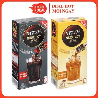 Nước cốt cà phê đen/sữa đá nescafé hộp 375ml