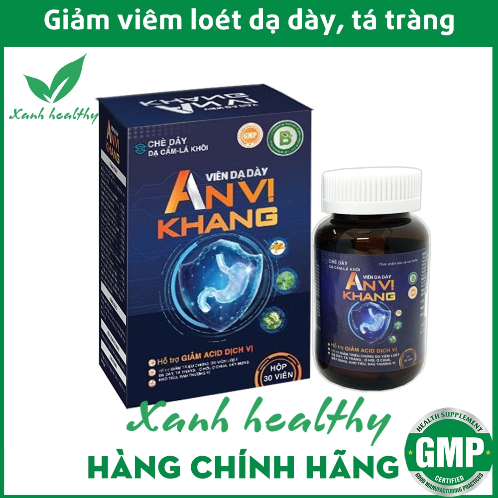 AN VỊ Khang viên giảm đau dạ dày thành phần thảo dược - hộp 30 viên