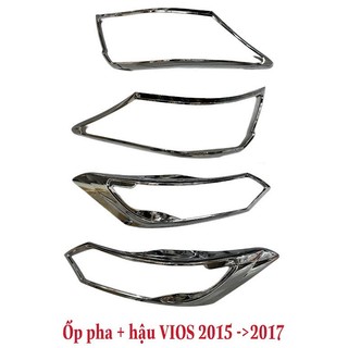 ỐP VIỀN ĐÈN PHA, HẬU VIOS 2015-2017