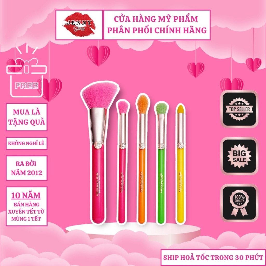 Bộ Cọ Trang Điểm Revolution 5 Cây
