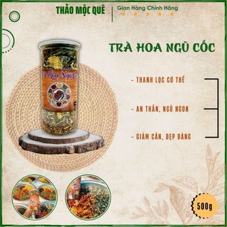 Trà hoa ngũ cốc thiên nhiên an toàn tốt cho sức khỏe, trà thảo mộc thải bỏ độc tố gan thận