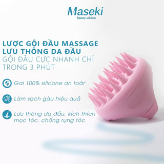 Lược gội đầu MASEKI Nhật Bản massage da đầu - Bản mới nâng cấp giảm gàu hiệu quả