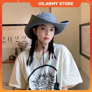 Mũ Bucket Vành Tròn Mũ Cao Bồi Nữ Vải Dù Trượt Nước  Nón Vành Tròn Có Dây Quai Nón Có Lớp Lót