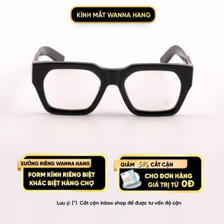 Gọng kính chrome hearts ch8217 cận nam nữ nhựa đẹp chống tia uv cao cấp wanna hang whch83
