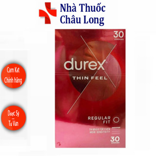 Durex Fetherlite - Bao cao su siêu mỏng Durex Úc -  Hộp 30 chiếc