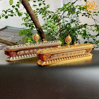 Lư Hương Kiểu dài Nằm Ngang Song Lộc Pháp Luân
