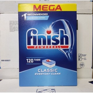 Viên rửa chén bát Finish Classic 120v/ Essential Hộp 100 viên
