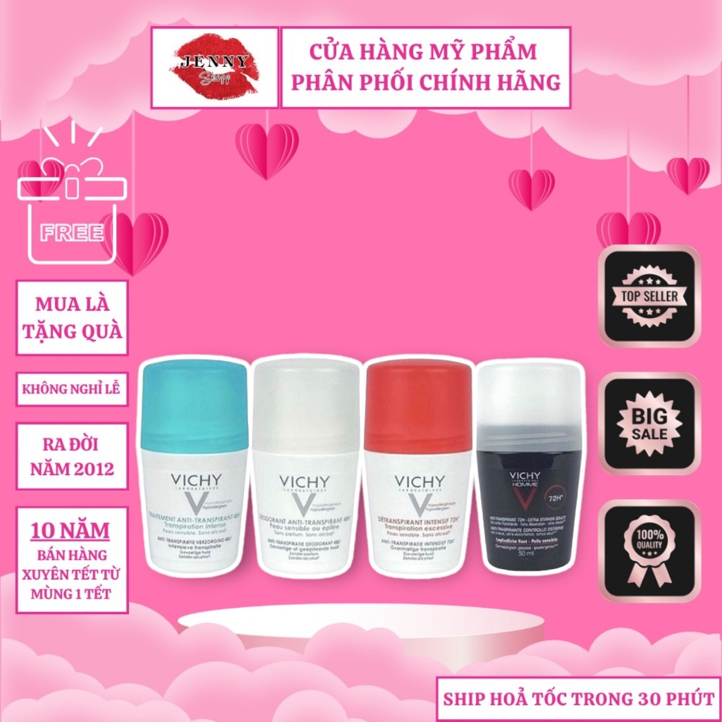 Sáp Lăn Khử Mùi Vichy - Pháp