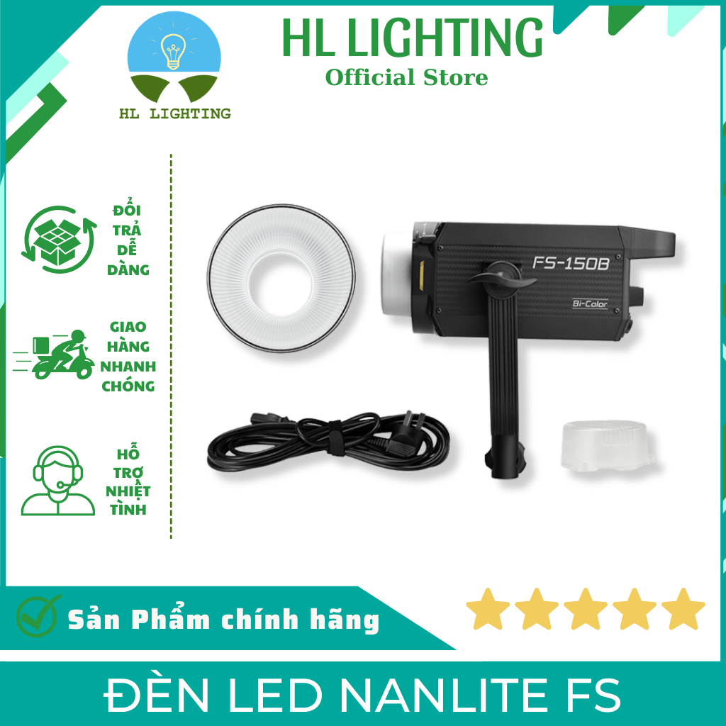 Đèn Led Nanlite FS-150 FS-150B FS-200 FS-200B FS-300 FS-300B FS-300C FC-300B Chính Hãng HL Lighting