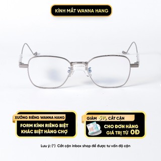 Mắt kính CATTA nam nữ đẹp cận thời trang chống tia UV cao cấp Wanna Hang WHGM107
