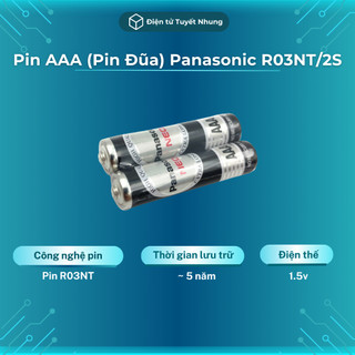 Pin aaa panasonic r03nt/2s giá tốt - pin 3a vỉ 2 viên, pin tiểu aaa bh lỗi 1-1