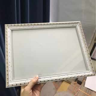 Khung giấy khen A5 (15x21) màu vàng, trắng - Decor Nhà Xinh