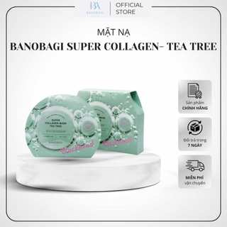 Mặt nạ dưỡng da, chăm sóc da banobagi super collagen mask - tea tree 30ml