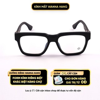 Gọng kính chrome hearts box-officer mist nam nữ chống tia uv cao cấp wanna hang whch77