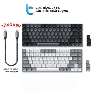 Bàn phím cơ satechi sm1 không dây 84 phím/ 14 hiệu ứng đèn nền led/ bluetooth 5.0