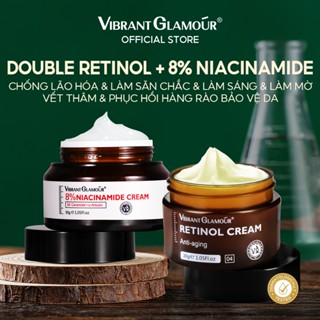 Bộ Kem Sáng + Kem Đêm VIBRANT GLAMOUR Dưỡng trắng chống lão hóa Giảm vết thâm và nếp nhăn 30g*2