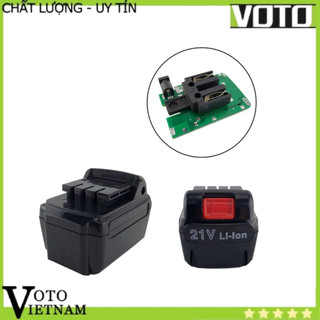 Vỏ pin 21v 5cells pin kèm mạch cho máy khoan pin makita (loại pin vuông)