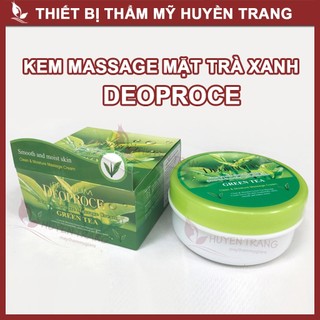 Kem Massage Mặt Trà Xanh DEOPROCE Hàn Quốc 300g Kem Matxa Cho Da Dầu Dùng Trong Spa, Thẩm Mỹ Viện
