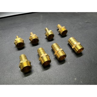 Đầu Nối Đồng Thau Đuôi Chuột Ren Ngoài 21 Các Kích Thước Đường Kính 6mm 8mm 10mm 12mm 14mm 16mm 20mm