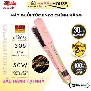 Máy duỗi tóc ENZO 2401 công nghệ ION âm >5000W, nút chỉnh nhiệt thông minh. Máy ép thẳng, uốn cụp , tạo kiểu tóc đa năng