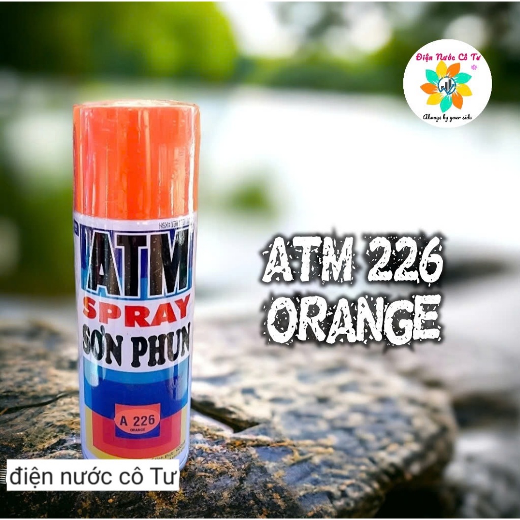 (hỏa tốc) COMBO 2 CHAI, Sơn xịt màu cam ( orange) ATM Spray A226