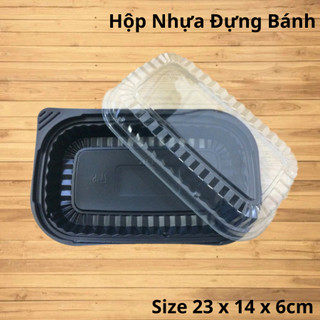 Hộp Nhựa PP HT17 An Toàn Đựng Bánh Trung Thu, Rau Câu, Xôi, Bánh Nướng, Shusi, Kimbap