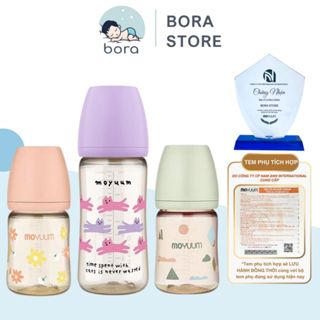 Bình sữa Moyuum Hàn Quốc họa tiết 170ml 270ml [Được chọn núm 1 - 4][Cam kết chính hãng]