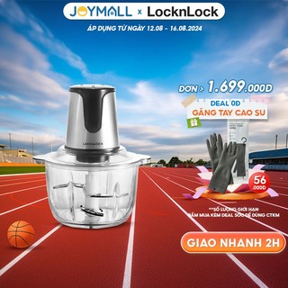 Máy xay thịt Lock&Lock EJM171 2 lít - Hàng chính hãng, 4 lưỡi dao, cối thủy tinh - JoyMall