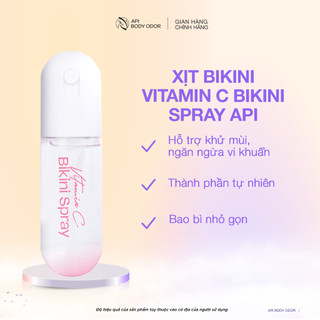  Xịt Bikini khử mùi giảm thâm vùng kín Xịt thơm Bikini Vitamin C API kháng khuẩn nước hoa vùng kín 