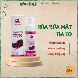 Sữa rửa mặt tía tô thao moc que tặng kèm xà bông