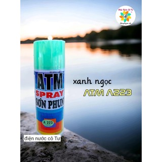 Sơn xịt atm spray màu xanh ngọc a223