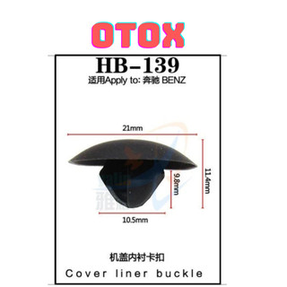 Bộ 20 đinh tán, chốt vít nở vit Nhựa Loại 1 cho xe hơi ô tô mercedes Nhựa Nylon Polyme AHB139
