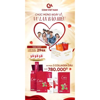 Liệu Trình 3 Hộp Collagen Comi Nhật Bản Chính Hãng, Giúp Làm Mờ Nám Sạm Trắng Sáng Da Toàn Diện