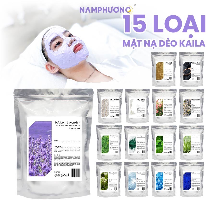 Mặt Nạ Dẻo Kaila Chăm Sóc Da Chuyên Nghiệp Sử Dụng Cho Liệu Trình Spa Bịch 1000gr